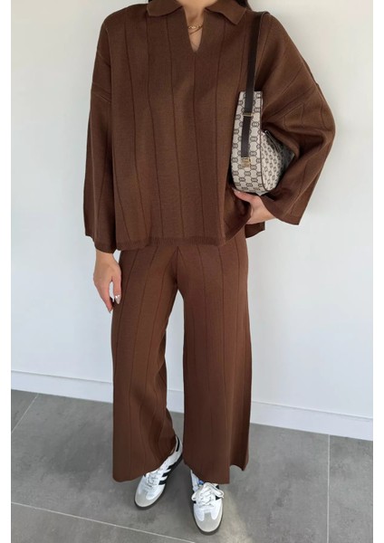 Polo Yaka Bluz Pantolon Triko Ikili Takım P-00019174 fiyatları