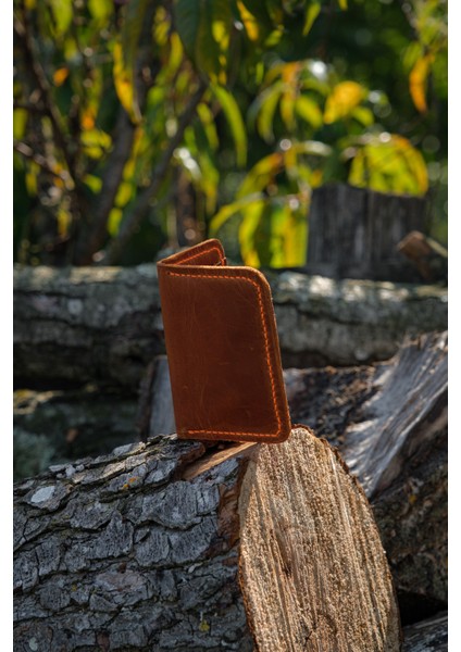 Minimalist Deri Erkek Kartlık - Hakiki Dana Derisi - El Işçiliği fiyatları