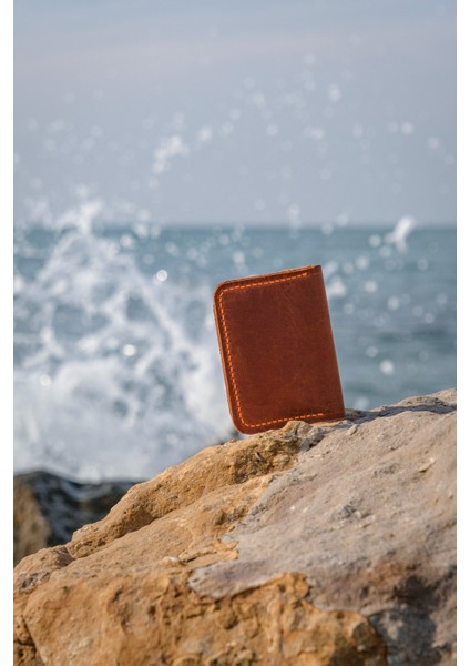 Minimalist Deri Erkek Kartlık - Hakiki Dana Derisi - El Işçiliği indirimleri