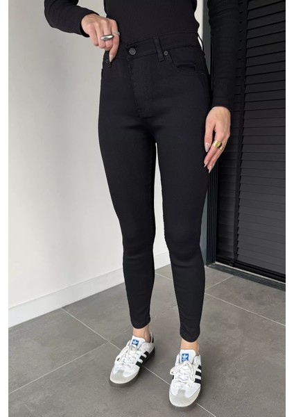 Kadın Dar Paça Yüksek Bel Pantolon P-00019164