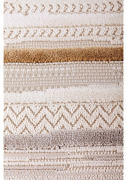 Enti Bonn 8803 Bej Daire Iskandinav Halı Salon Halısı Kesme Halı Yolluk fırsatları