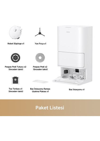 E30 Ultra Robot Süpürge Ve Paspas, 7.000pa Vormax™ Emiş Gücü, 3 Yıl Garanti