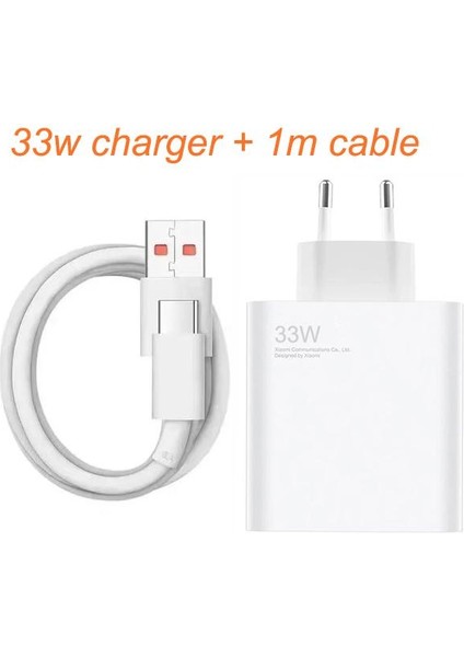 Xiaomi 33W (Watt) Orijinal Turbo Hızlı Şarj Aleti Seti indirimleri
