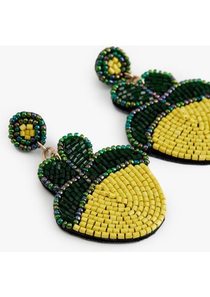 Büyük Boy Çok Renkli Boncuklu Meyve Küpe modelleri