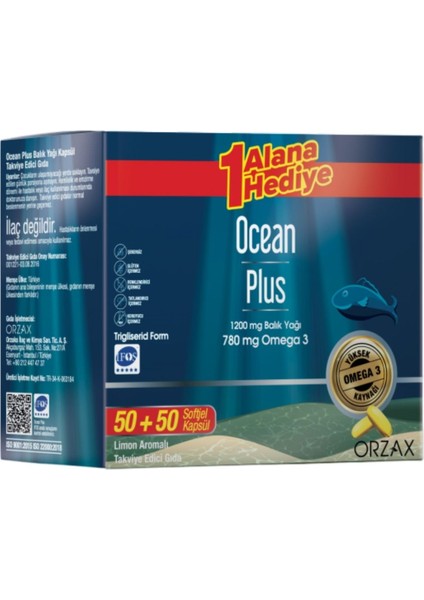 Ocean Plus 1200 mg 100 Softjel