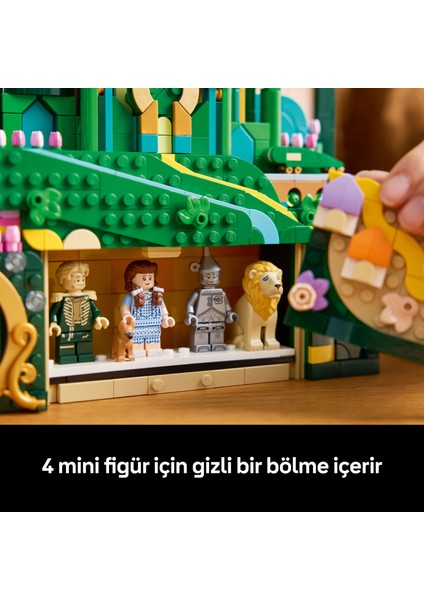® Wicked Emerald City Duvar Tablosu 75685 - Yetişkin Kadınlar ve Erkekler Için Minifigür Içeren Model Yapım Seti (1518 Parça)
