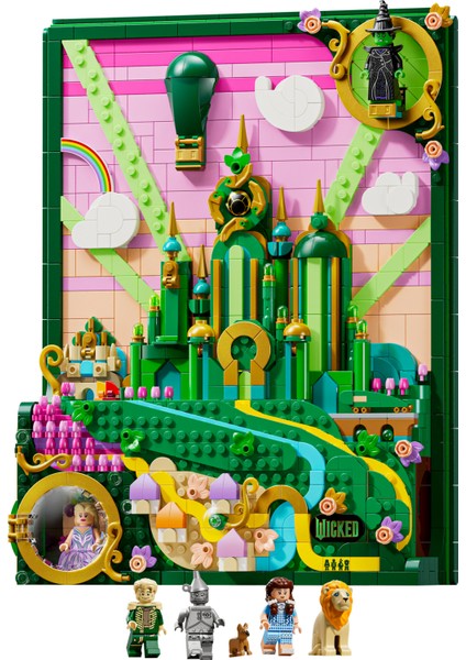 ® Wicked Emerald City Duvar Tablosu 75685 - Yetişkin Kadınlar ve Erkekler Için Minifigür Içeren Model Yapım Seti (1518 Parça) fiyatları
