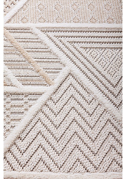 Enti Bonn 8805 Krem Daire Iskandinav Halı Salon Halısı Kesme Halı Yolluk fırsatları