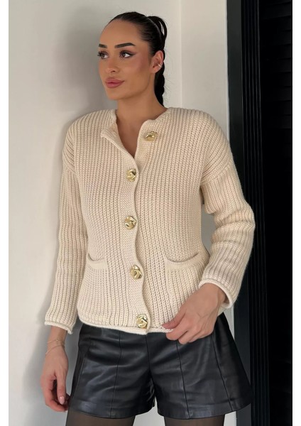 Kadın Çift Cepli Triko Ceket P-00019175 fiyatları