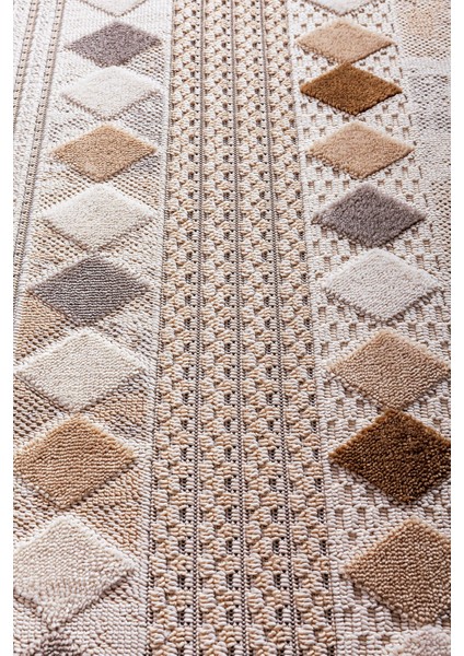 Enti Bonn 8807 Bej Daire Iskandinav Halı Salon Halısı Kesme Halı Yolluk modelleri