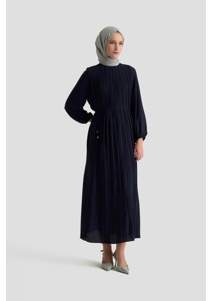 Elbise ORTD9435-1 Lacivert