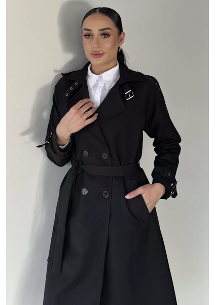 Kadın Iç Astarlı Bel Kuşak Detaylı Trençkot P-00019234 fiyatları