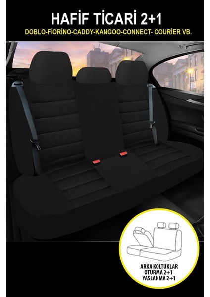 Oniks Serisi Tay Tüyü Üniversal Ticari Oto Koltuk Kılıfı(Doblo-Caddy-Berlingo-Dokker-Courier-Kangoo) indirimleri