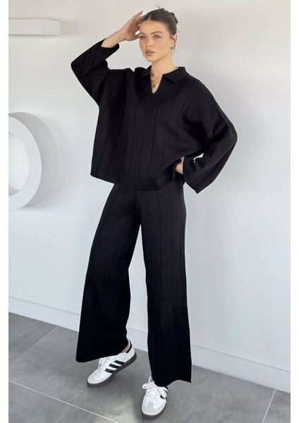 Polo Yaka Bluz Pantolon Triko Ikili Takım P-00019174 fiyatları