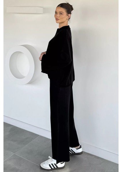 Polo Yaka Bluz Pantolon Triko Ikili Takım P-00019174 fırsatları