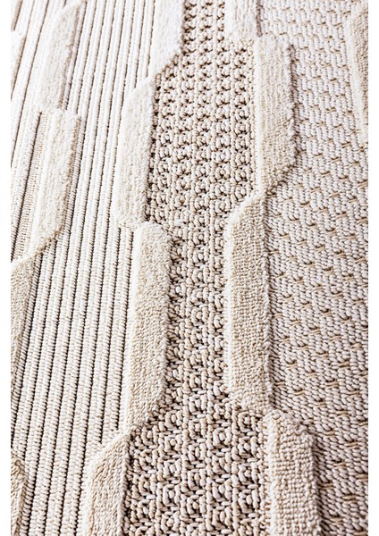 Enti Bonn 8801 Krem Daire Iskandinav Halı Salon Halısı Kesme Halı Yolluk fırsatları