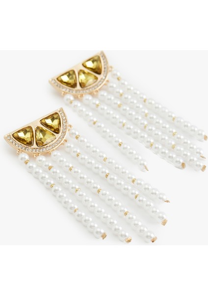 Büyük Boy Sallantılı Inci ve Taşlı Geometrik Küpe fırsatları