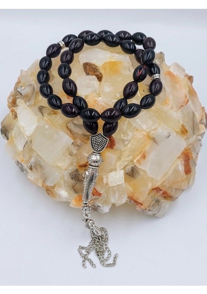 Mavi&siyah Alpaka Püsküllü Arpa Kesim Ateş Kehribar Tespih (Ahşap Kutulu) fırsatları