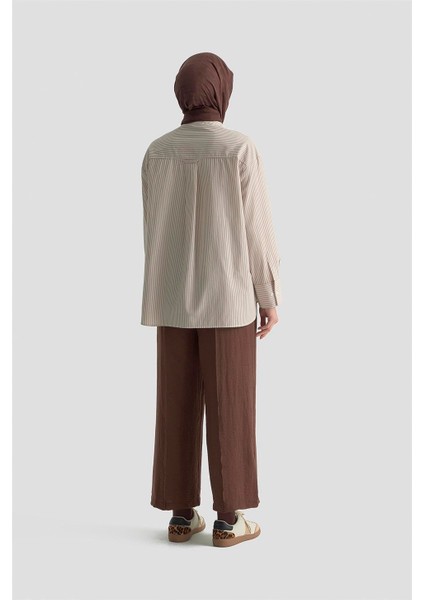 Önü Dikişli Pantolon 25KD1004 Kakao fırsatları