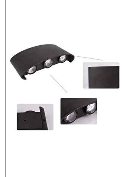 Haiti Dış Mekan Aplik 10W Amber Işıklı Modern Tasarım Su Geçirmez 810 Lümen fiyatları