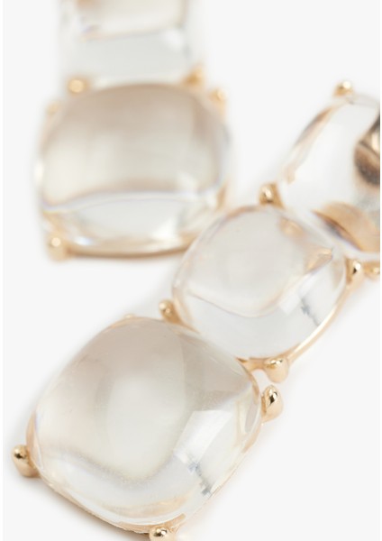 Sallantılı Büyük Boy Şeffaf Geometrik Küpe fırsatları