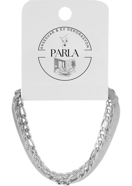 3'lü Kombin Bileklik Gümüş