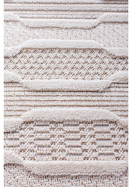 Enti Bonn 8801 Krem Daire Iskandinav Halı Salon Halısı Kesme Halı Yolluk modelleri