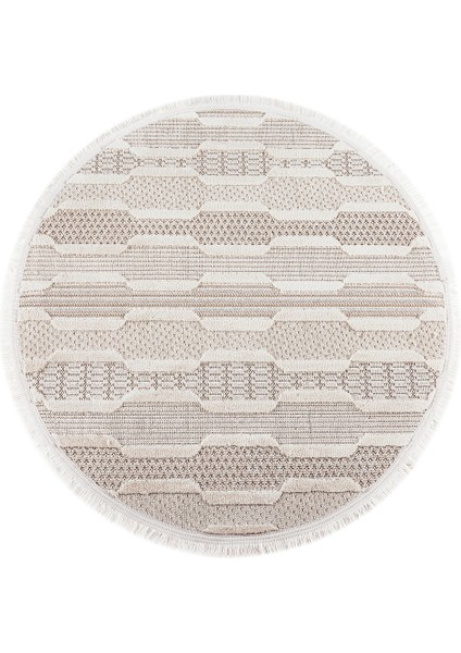 Enti Bonn 8801 Krem Daire Iskandinav Halı Salon Halısı Kesme Halı Yolluk fiyatları