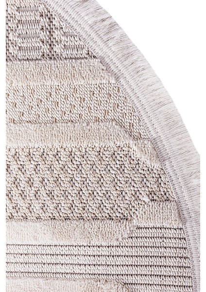 Enti Bonn 8801 Krem Daire Iskandinav Halı Salon Halısı Kesme Halı Yolluk indirimleri