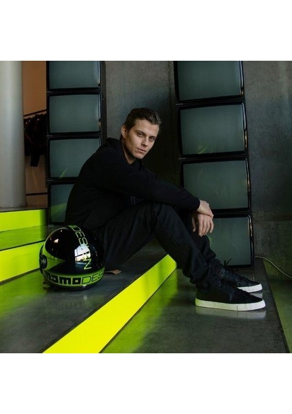 Momodesign Fgrt Classic Stripes Blk Yellow Fluo Açık Kask fiyatları