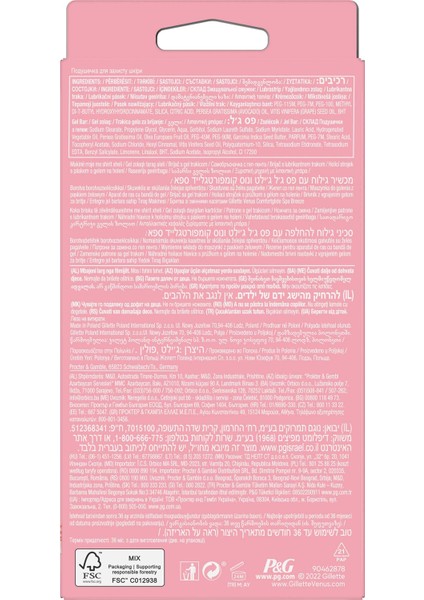 Comfortglide Spa Breeze Kadın Tıraş Makinesi + 4 Adet Yedek Tıraş Bıçağı