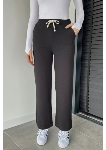 Kadın Bel Lastikli Kendinden Desenli Pantolon P-00019079 fiyatları