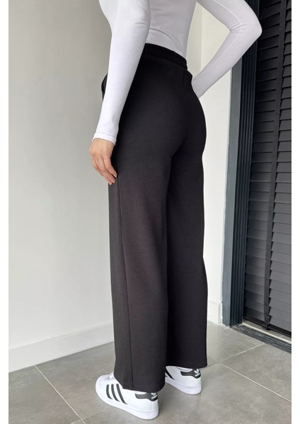 Kadın Bel Lastikli Kendinden Desenli Pantolon P-00019079 modelleri