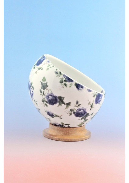 Blue Ivy Bambu Ayaklı Porselen Kase