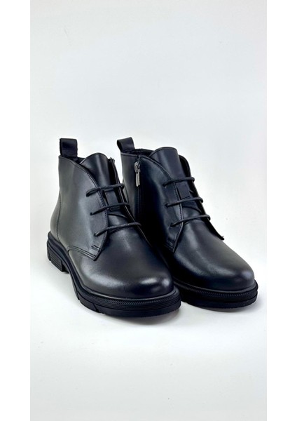 Kadın Hakiki Deri Siyah Bot - Sıcak Astar - Günlük Kullanıma Uygun fiyatları