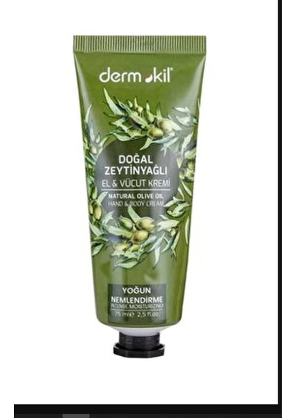 Doğal Zeytinyağlı El ve Vücut Kremi Yoğun Nemlendirme 75 ml Cilt Bakımı İçin indirimleri