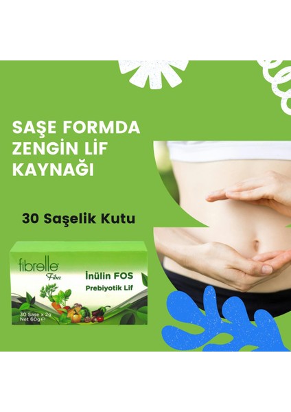 Inülin Fos Prebiyotik Lif 2 gr Saşe 30 Adet Kutu 2 Adet modelleri