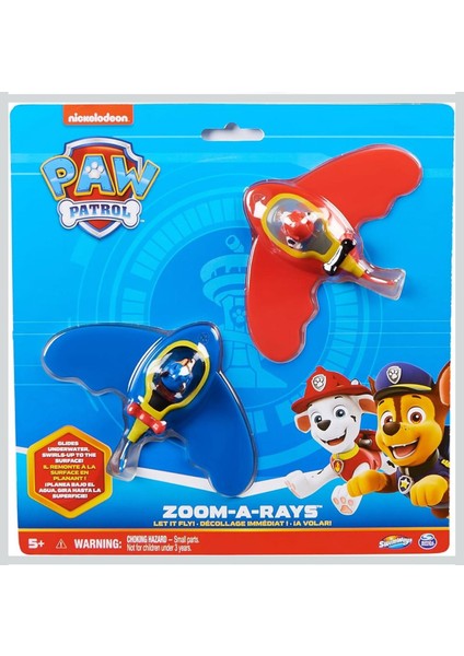 Paw Patrol Zoom-A-Rays Su Oyuncakları, Çocuk Havuz Oyuncakları ve Dalış Oyuncakları, 5 Yaş ve Üzeri Çocuklar Için Paw Patrol Oyuncakları, 2'li Paket