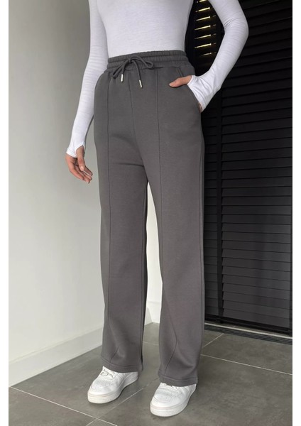 Kadın Bel Lastikli Yüksek Bel Çimalı Şardonlu Eşofman Altı P-00019074 modelleri