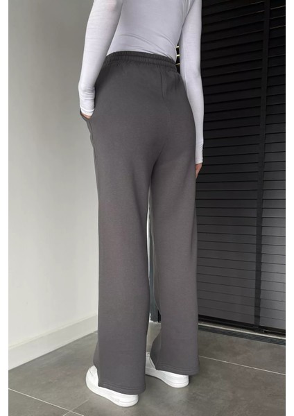 Kadın Bel Lastikli Yüksek Bel Çimalı Şardonlu Eşofman Altı P-00019074 fırsatları