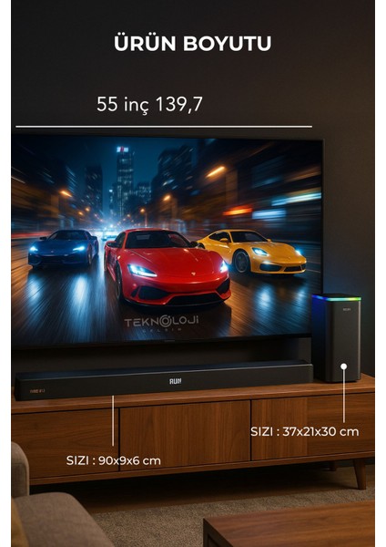 HP-TV06 Soundbar Kablosuz Ev Sinema Sistemi Stereo Hd Ses Kalitesi 100 Watt Amfi 80 Watt Soundbar Bt indirimleri