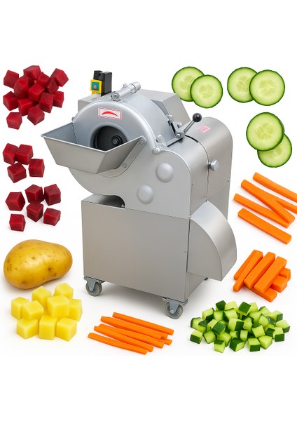 JQ-100 Endüstriyel Elektrikli Çokfonksiyonlu Meyve Sebze Dilimleme Makinası 600 Kg/saat ZENTRAJQ-100