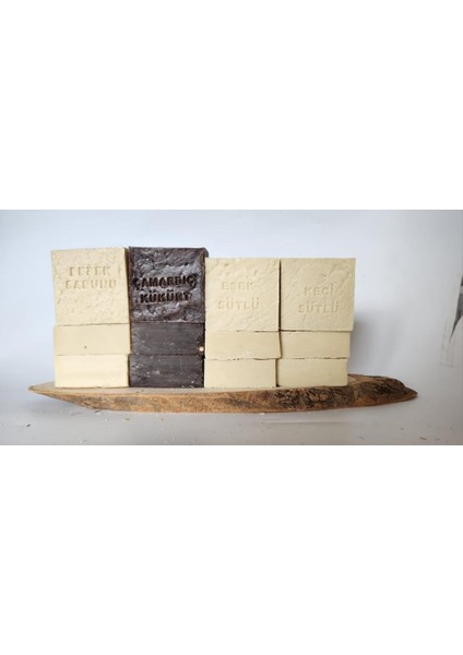 Doğal Üretim Sabunu Karışık (Çam Ardıç Kükürt-Bebek-Eşek Sütlü-Keçi Sütlü)16'lı Set