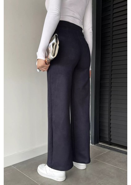 Kadın Yüksek Bel Palazzo Süet Pantolon P-00019072 fiyatları