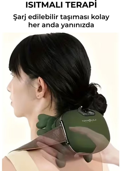 Masaj Aleti Şarjlı Ovmalı Isıtmalı Yeni Nesil Insan Eli Yoğurma Hisli Bütün Vücut Masajı 3 Modlu modelleri