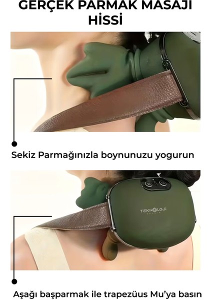 Masaj Aleti Şarjlı Ovmalı Isıtmalı Yeni Nesil Insan Eli Yoğurma Hisli Bütün Vücut Masajı 3 Modlu