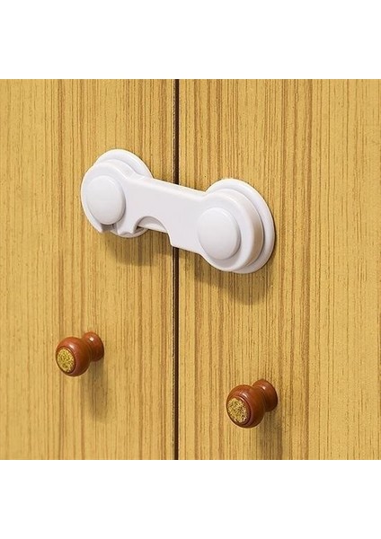 Sıladanal® Bebek Çocuk Güvenliği Çekmece ve Dolap Için Kendiliğinde Yapışkanlı Vidasız Kapak Kilidi