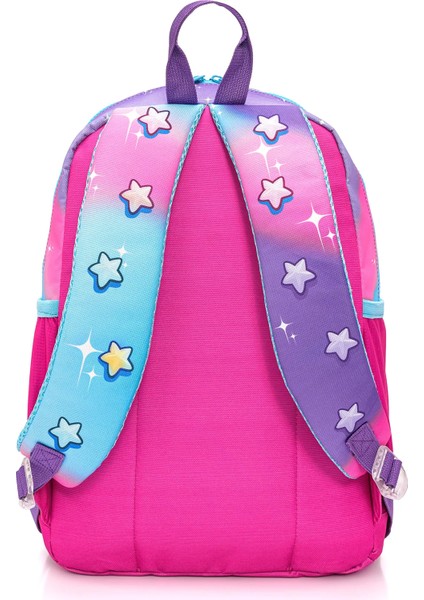 Kız Çocuk Unicorn Desenli 3'lü Okul Çanta Seti Pembe