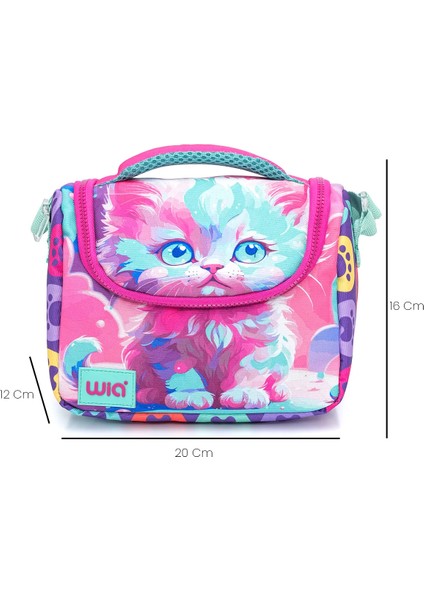 Cat Kız Çocuk 3'lü Okul Çanta Seti Pembe