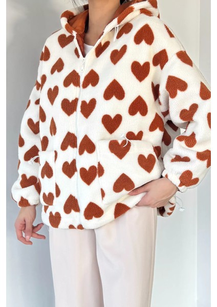 Kadın Kapüşonlu Ön Fermuarlı Iç Astarlı Polar Mont P-00018930 fiyatları